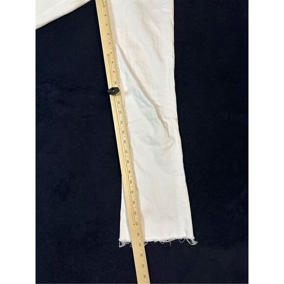 McGuire White Raw Hem Flared Jeans USA Made Sz Womens 26 BR - Picture 9 of 10